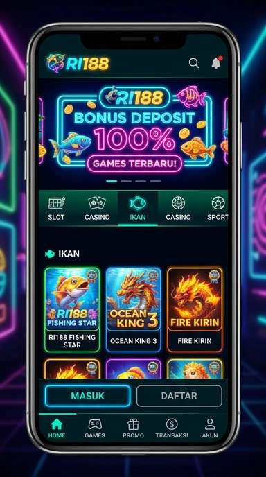 Galeri pratinjau visual ri188 build APK resmi terbaru